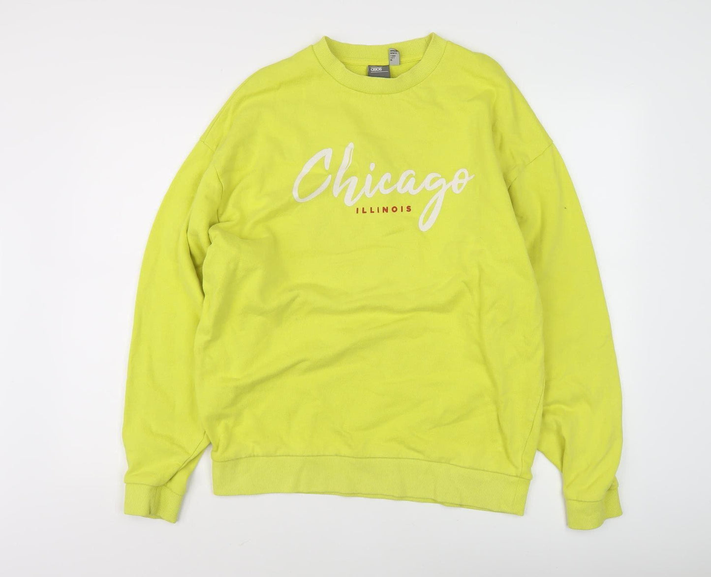 ASOS Unisex Green Graphic Print Sweatshirt M