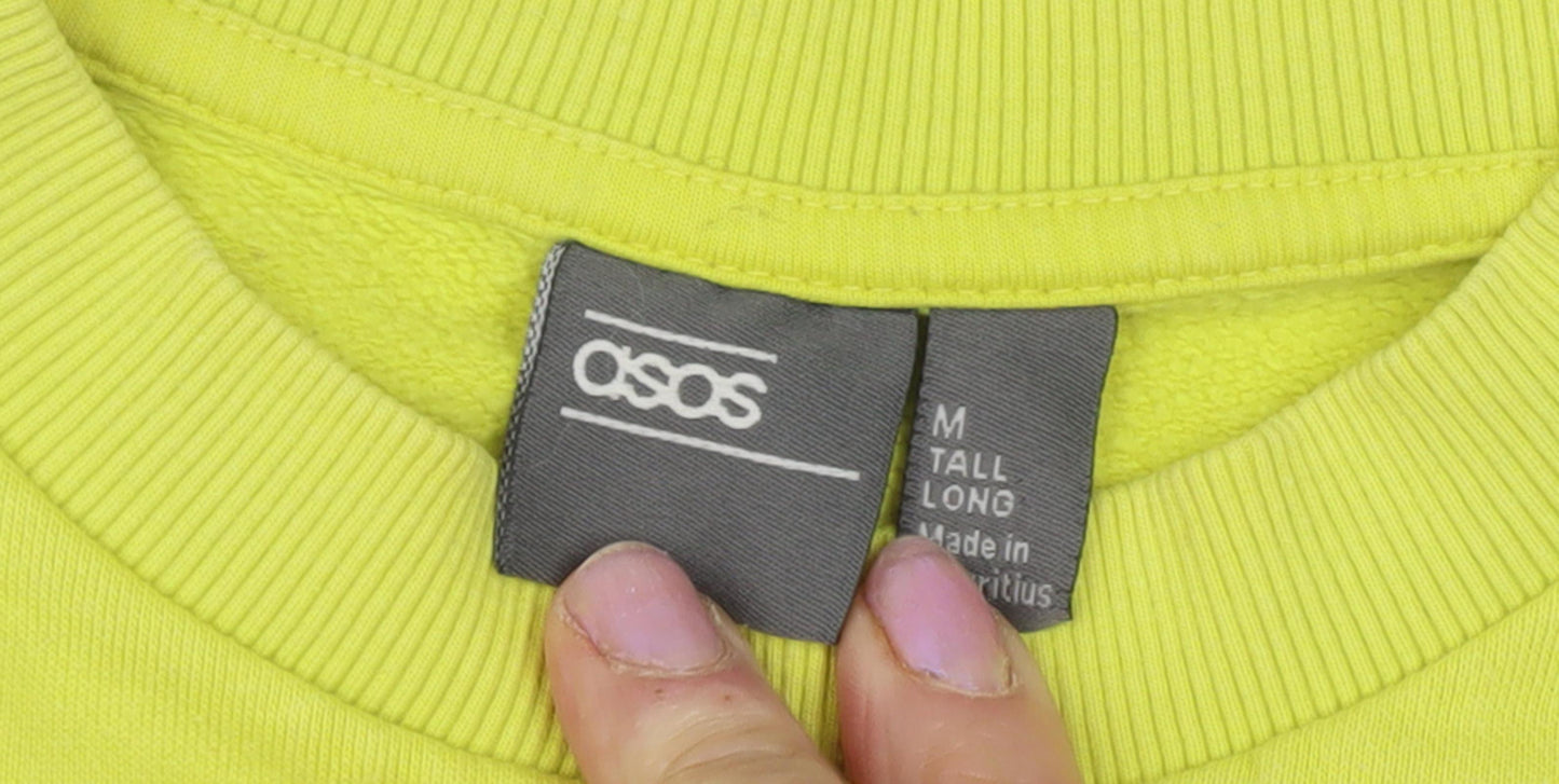 ASOS Unisex Green Graphic Print Sweatshirt M