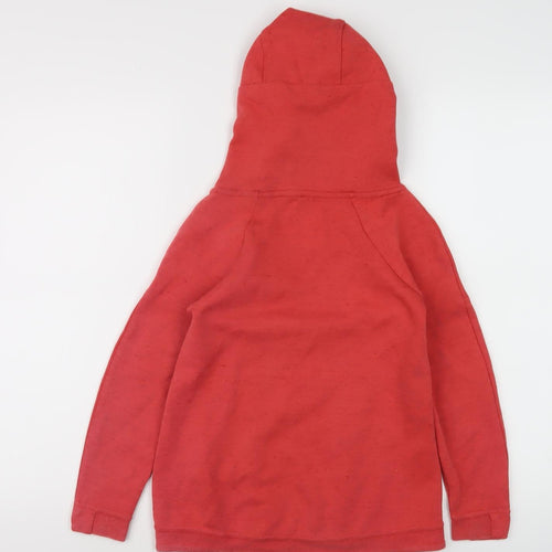 Nike Boys Red Pullover Hoodie XS Sporty Logo Design