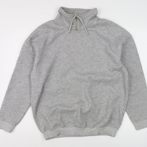Topshop Women's Grey Pullover Sweatshirt Size 10
