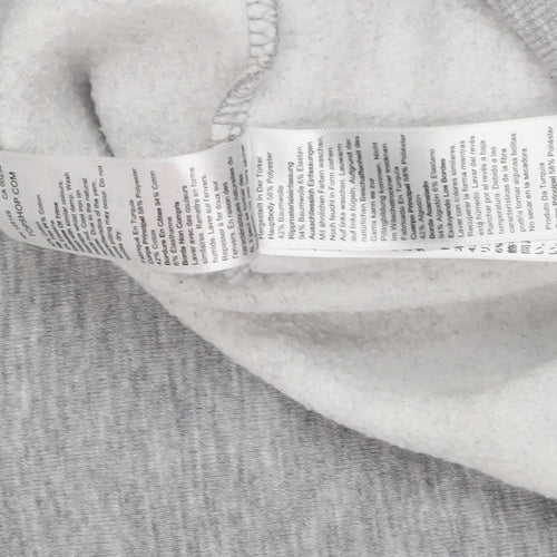 Topshop Women's Grey Pullover Sweatshirt Size 10