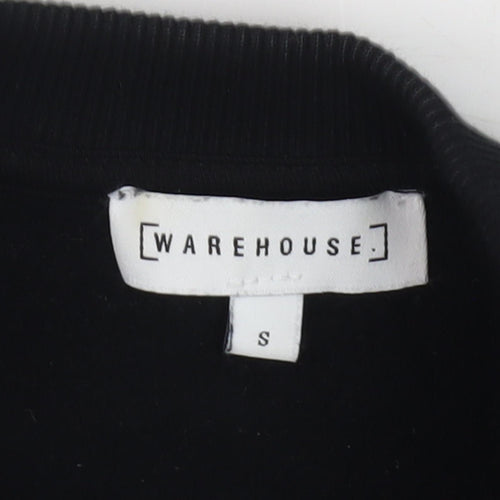 Warehouse Women's Black Sequin Sweatshirt, S