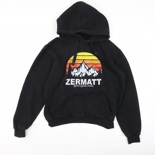 AVOMARKS Black Pullover Hoodie Unisex Adult S
