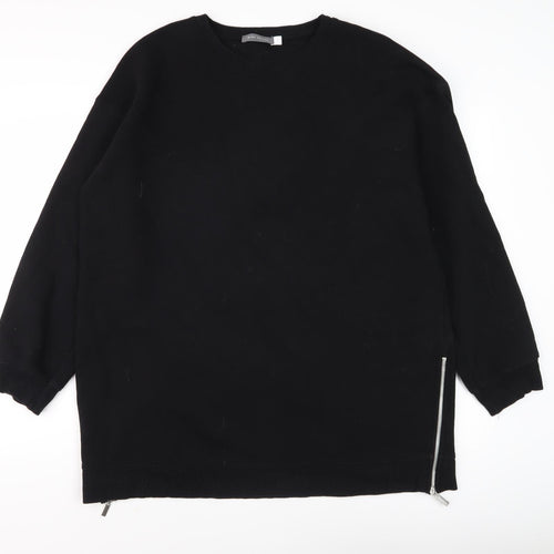Mint Velvet Women's Black Sweatshirt XL Zip Casual