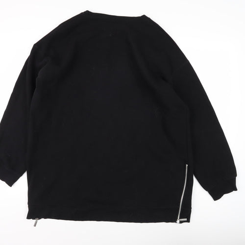 Mint Velvet Women's Black Sweatshirt XL Zip Casual