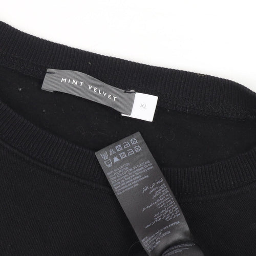 Mint Velvet Women's Black Sweatshirt XL Zip Casual