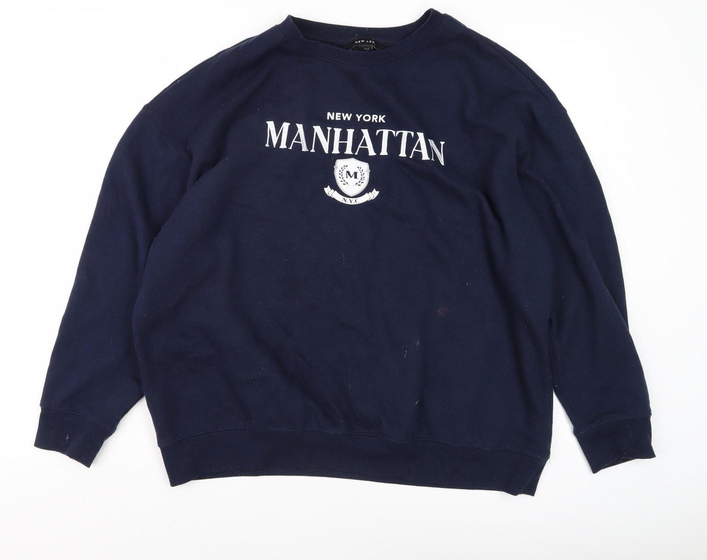 New Look Women's Blue Pullover Sweatshirt with Graphics