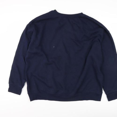 New Look Women's Blue Pullover Sweatshirt with Graphics