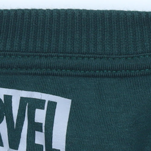 Marvel Boys Green Sweatshirt - Comic Print, 11-12 Years