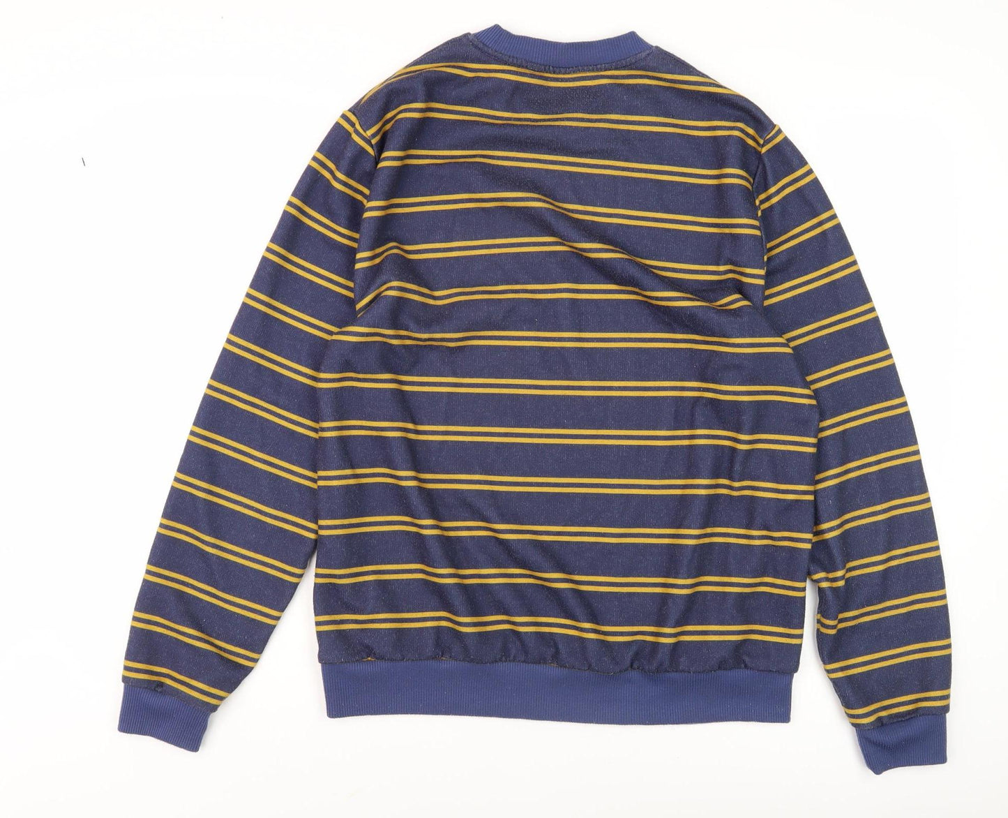 ASOS Men's Blue Striped Pullover Sweatshirt M
