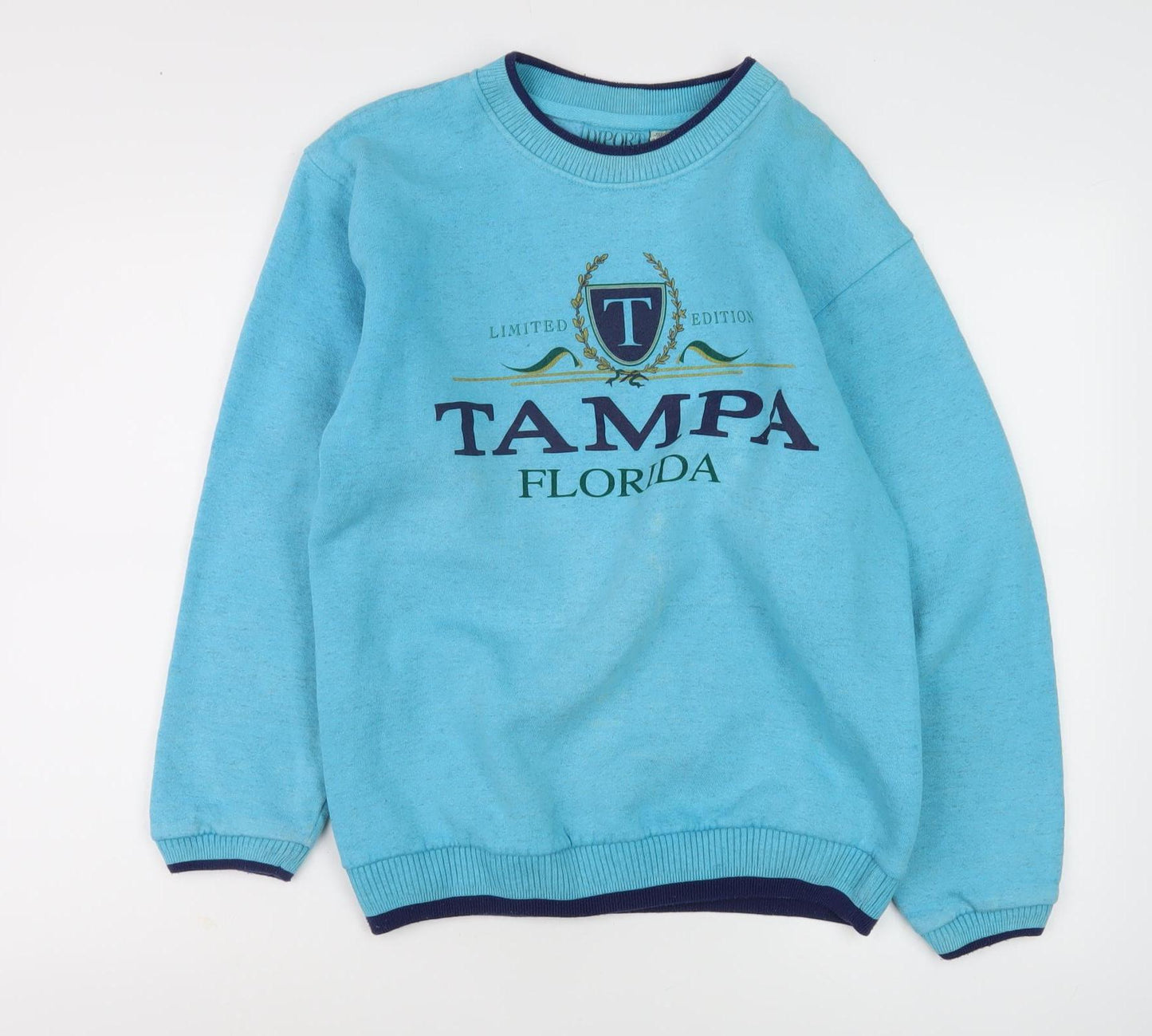 Blue Unisex Pullover Sweatshirt M - Travel Theme
