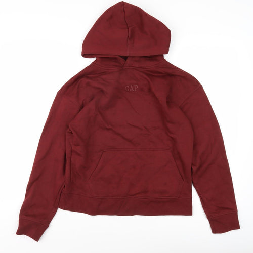 GAP Boys Red Pullover Hoodie L Fleece Casual Winter
