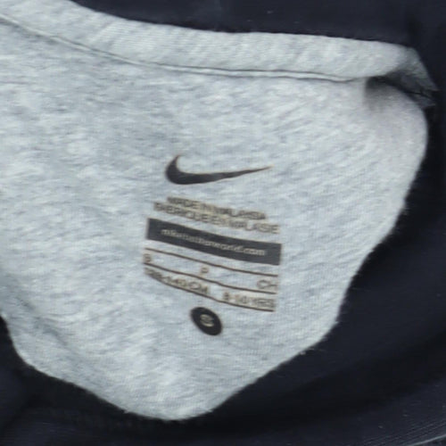 Nike Boys Black Pullover Hoodie - Size S, Logo, Casual