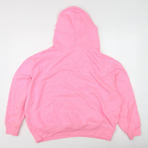Gap Women's Pink XL Pullover Hoodie - Fleece, Relaxed Fit