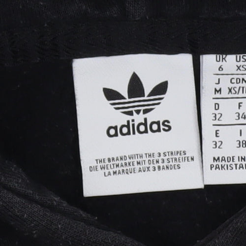 Adidas Women's Black Hooded Pullover Hoodie Size 6