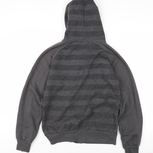 Lonsdale Women's Grey Full Zip Hoodie - Size 10