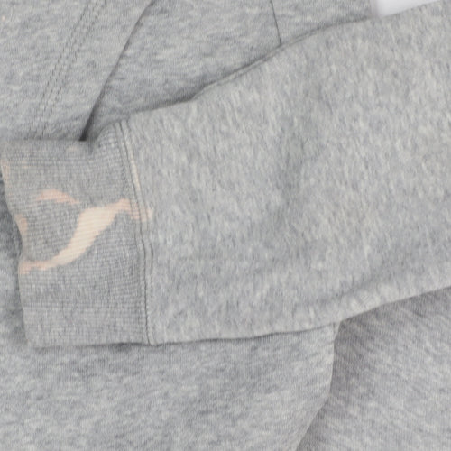 Adidas Boys Grey Full Zip Hoodie 16 Years - Sporty Comfort