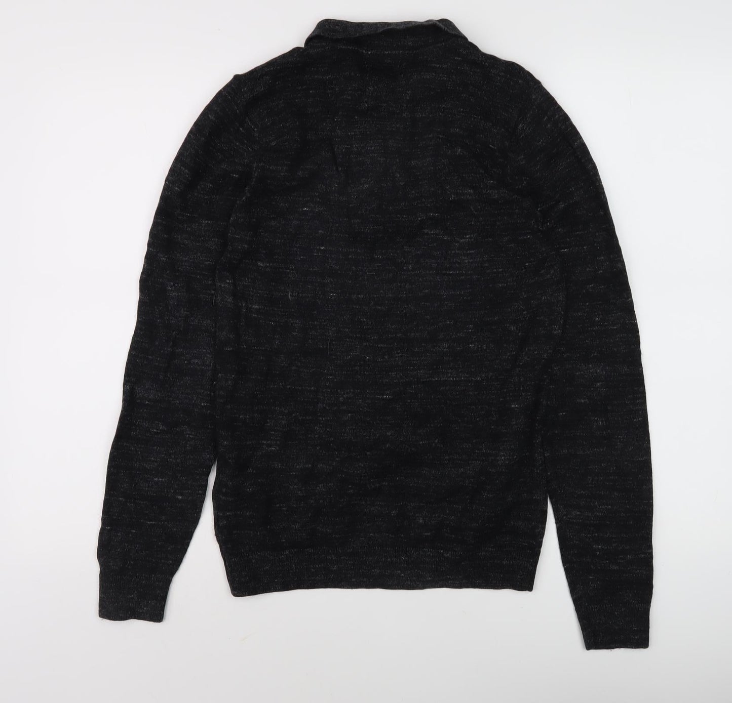Next Men's Black Collared Jumper Size S