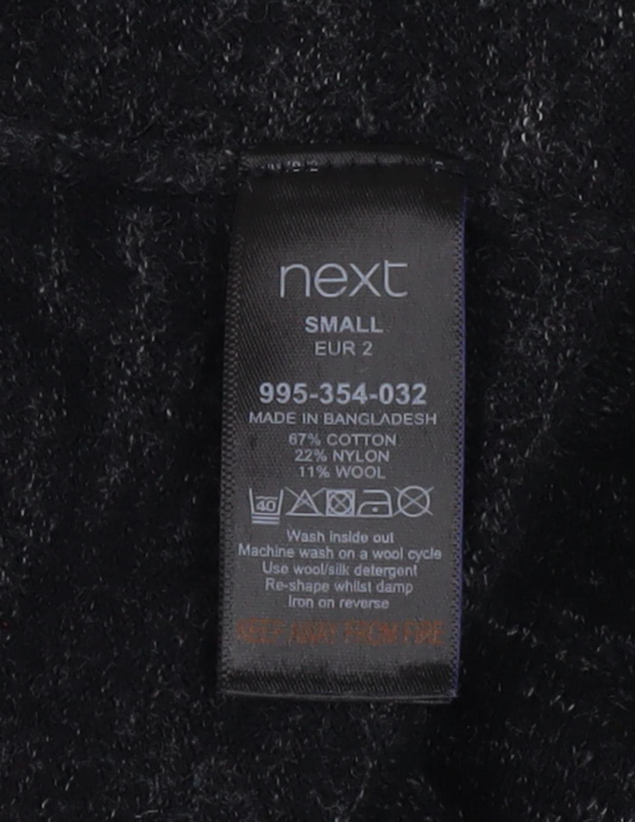 Next Men's Black Collared Jumper Size S