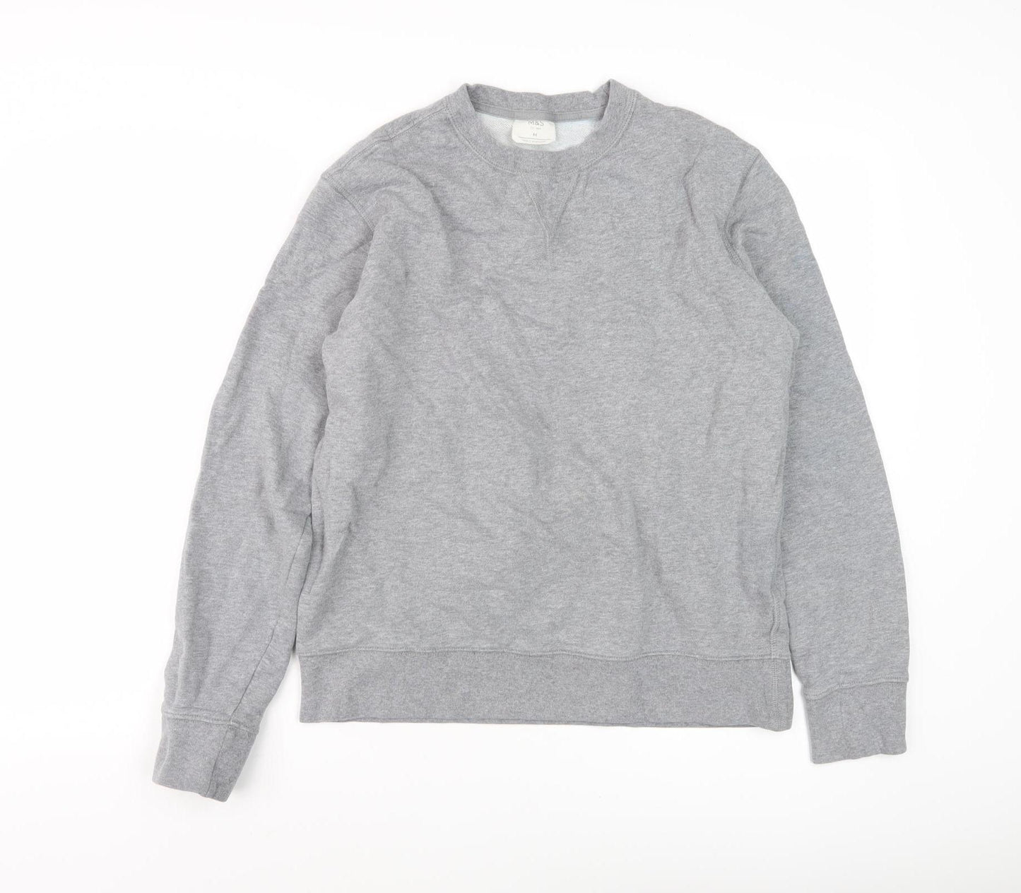 Marks and Spencer Men's Grey Medium Pullover Sweatshirt