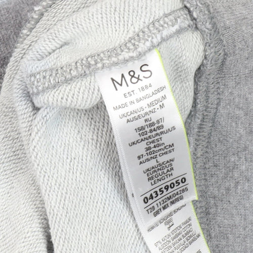 Marks and Spencer Men's Grey Medium Pullover Sweatshirt