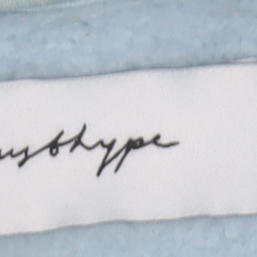 Hype Women's Blue Pullover Hoodie Size 10