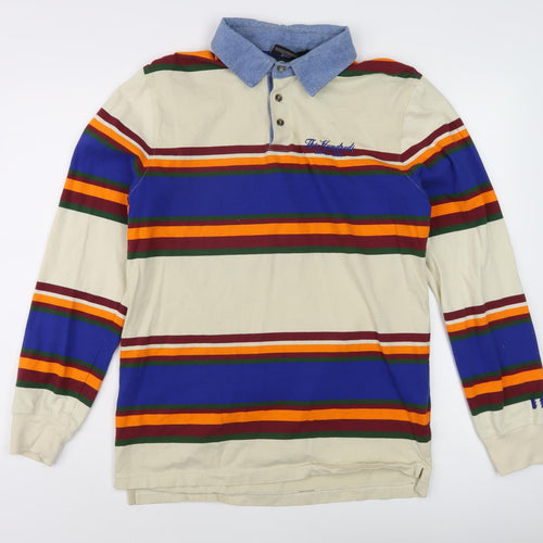 The Hundreds Men's Multicoloured XL Striped Long Sleeve Polo