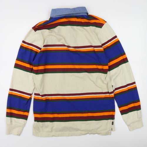 The Hundreds Men's Multicoloured XL Striped Long Sleeve Polo