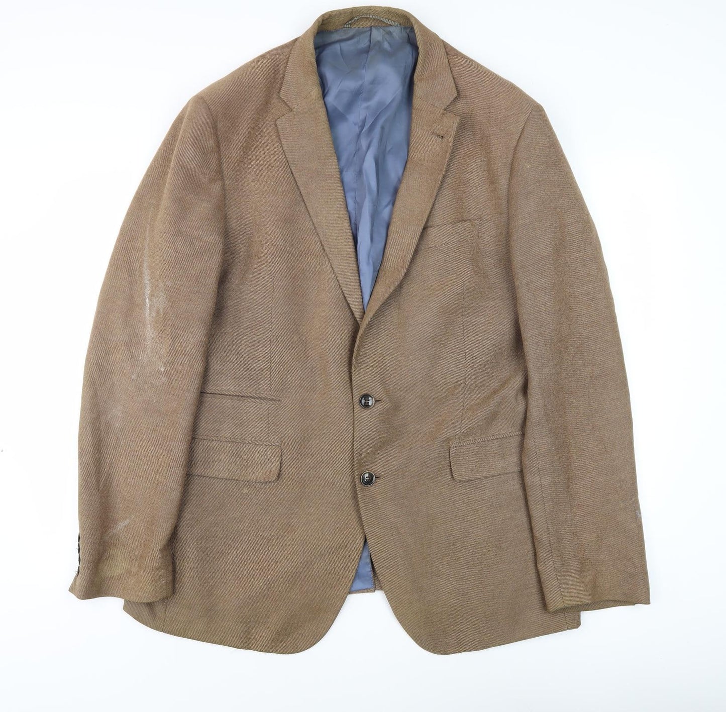 Marks and Spencer Men's Brown Blazer, Size 44L Classic Fit