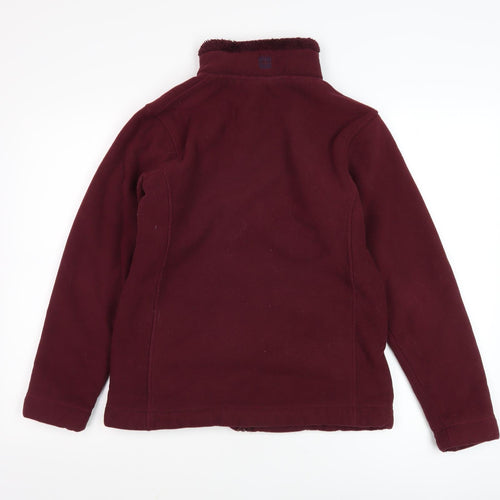 Mountain Warehouse Women's Red Full Zip Fleece Jacket Size 14