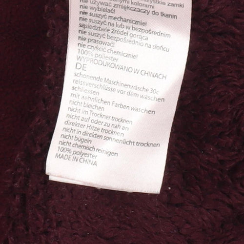 Mountain Warehouse Women's Red Full Zip Fleece Jacket Size 14