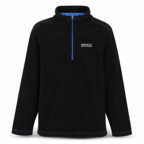 Regatta Boys Black 1/2 Zip Sweatshirt 11-12 Years Outdoor