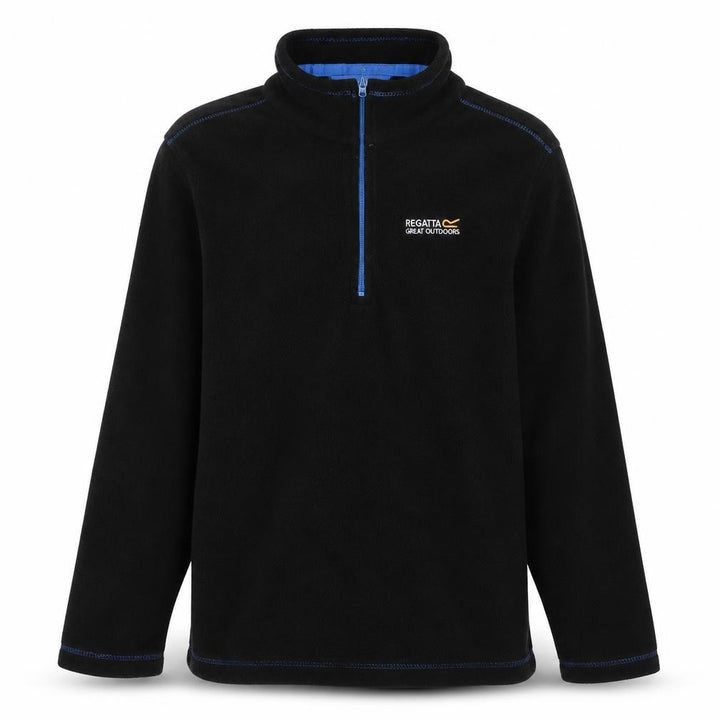 Regatta Boys Black 1/2 Zip Sweatshirt 11-12 Years Outdoor