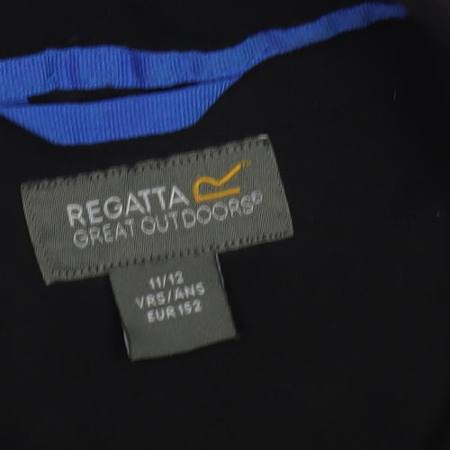 Regatta Boys Black 1/2 Zip Sweatshirt 11-12 Years Outdoor