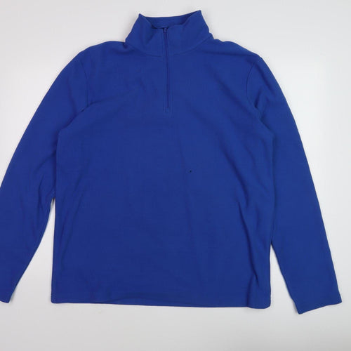 Mountain Warehouse Men's Blue Fleece Pullover L