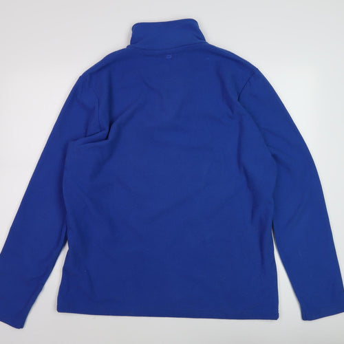 Mountain Warehouse Men's Blue Fleece Pullover L