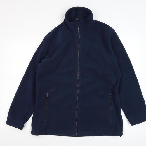 Regatta Women's Navy Fleece Jacket Size 14 - Full Zip