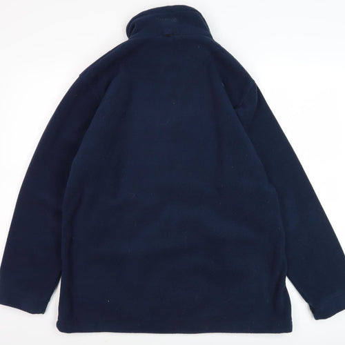 Regatta Women's Navy Fleece Jacket Size 14 - Full Zip