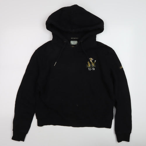 Superdry Women's Black Pullover Hoodie, Size 12