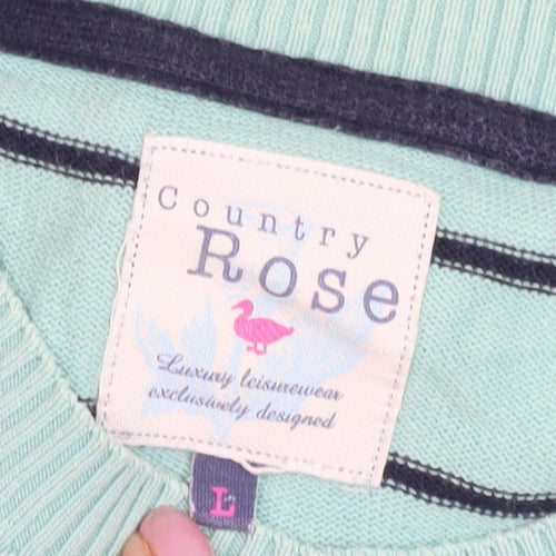 Country Rose Women's Green Cardigan - Size L