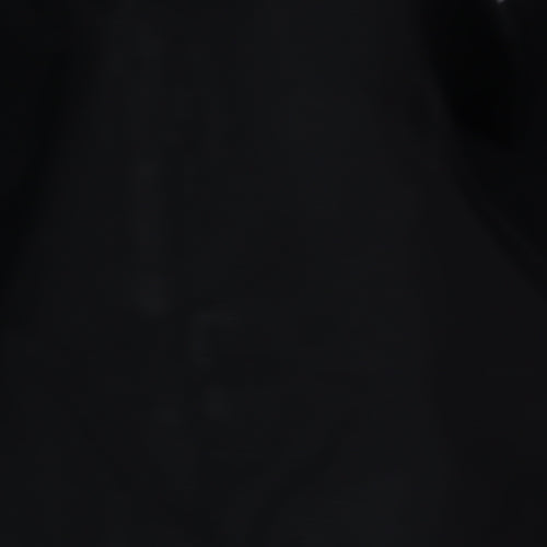 Women's Wide-Leg Black Trousers Size 8 - Polyester Blend