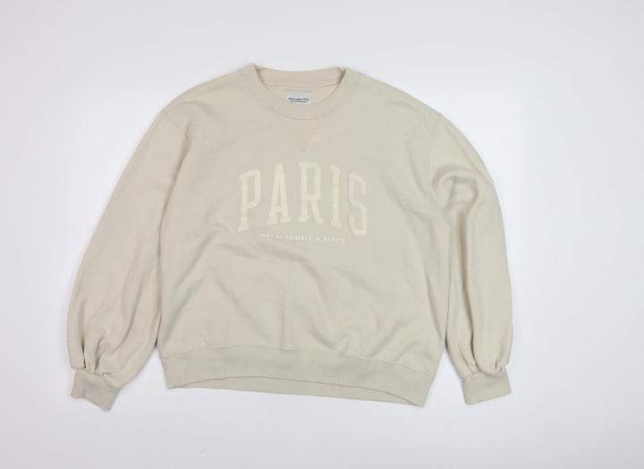 Abercrombie & Fitch Women’s Beige Paris Sweatshirt M