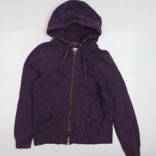Fat Face Women's Purple Full Zip Hoodie Size 14
