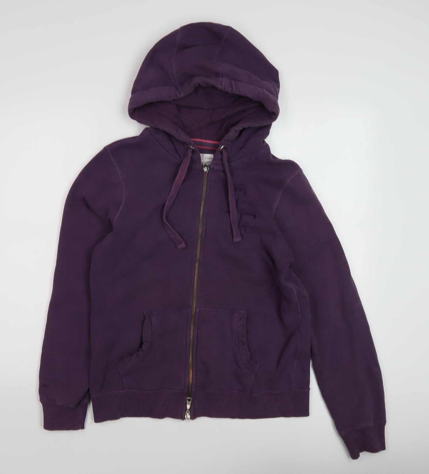 Fat Face Women's Purple Full Zip Hoodie Size 14