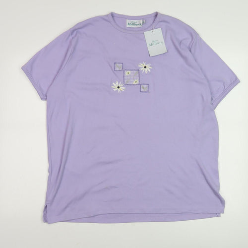 Honor Millburn Women’s Purple L T-Shirt Crew Neck