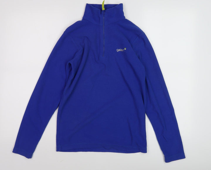 Gelert Boys' Blue Fleece Sweatshirt, 11-12Y, 1/2 Zip