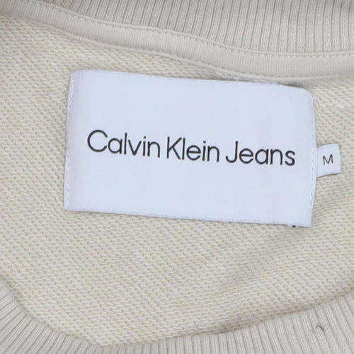 Calvin Klein Beige Logo T-Shirt Dress M