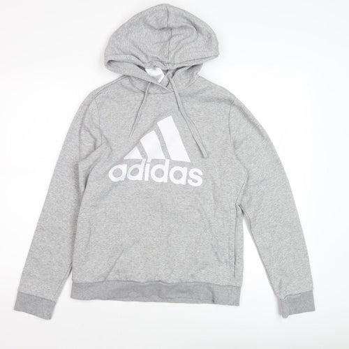 Adidas Women's Grey Pullover Hoodie M