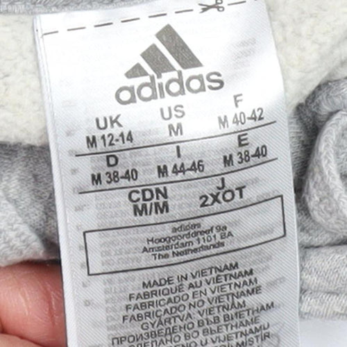 Adidas Women's Grey Pullover Hoodie M