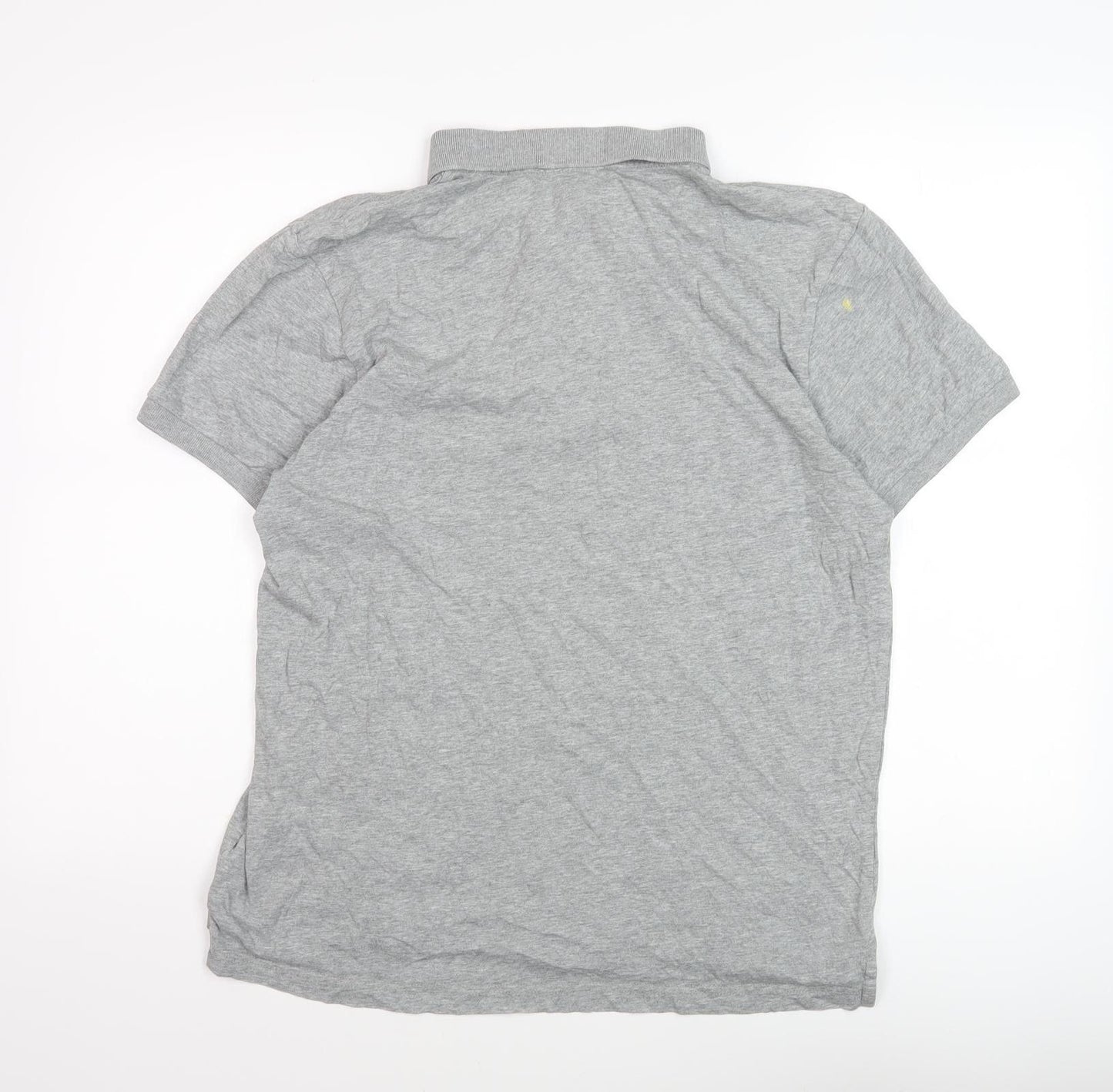 Nike Men's Grey Cotton Polo Shirt L